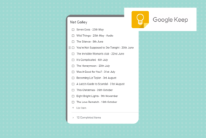 Keeping Track of Netgalley reads